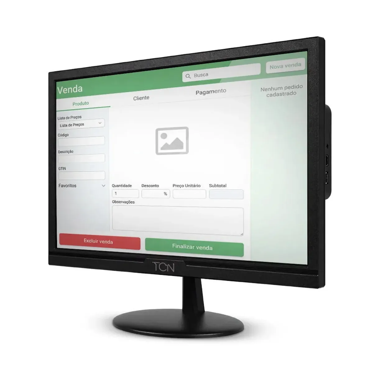 Monitor 19" Led Hd Tcn Oneview 75Hz Hdmi/Vga Com Base Redonda